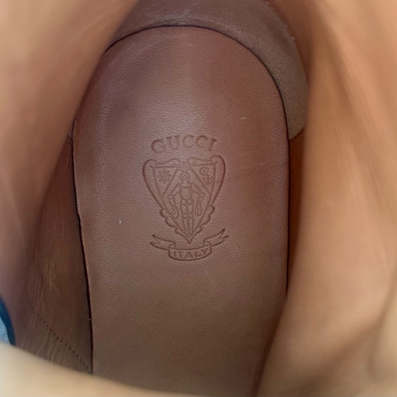 NWT Gucci Military Boot lace- up w/ Double Buckle & a cap toe - Black - Picture 8 of 15